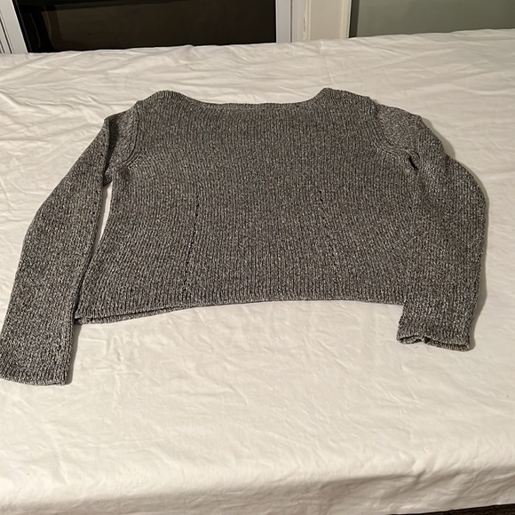 Rag & Bone gray linen and wool blend cropped sweater. Size medium. - Picture 7 of 11